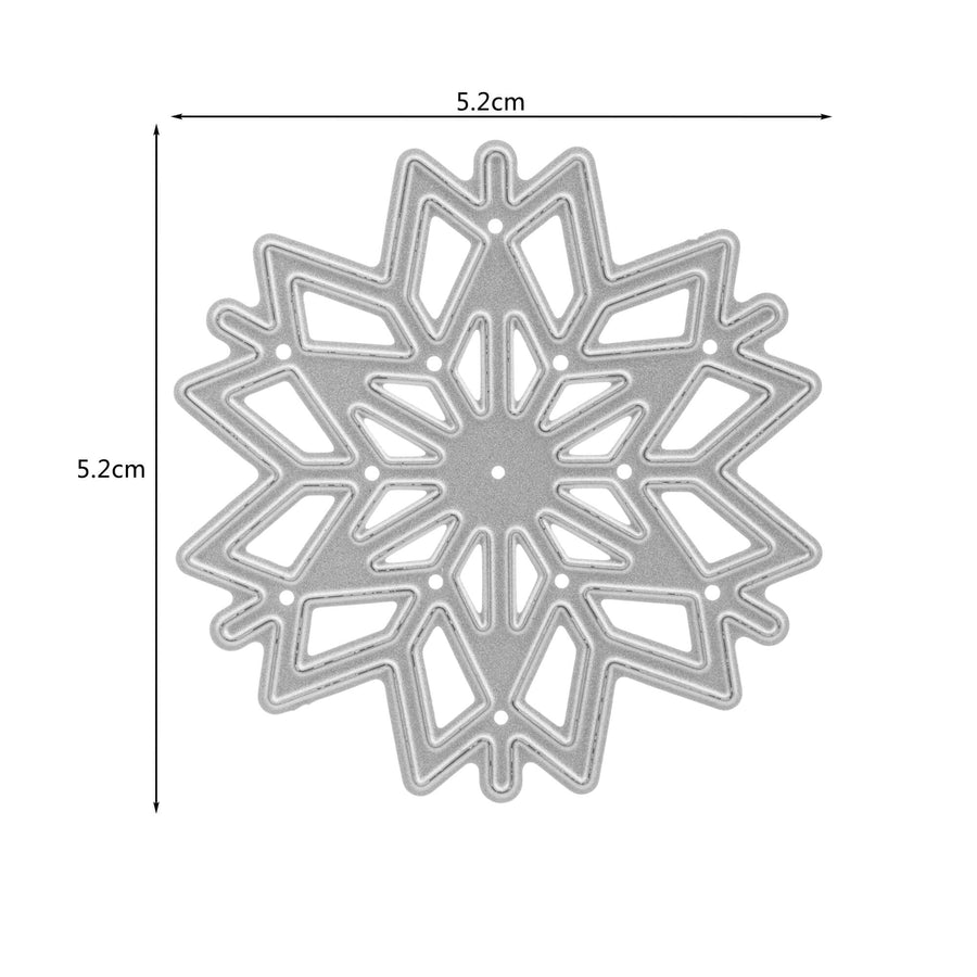 Größenangabe für Stanzschablone: Schneekristall
