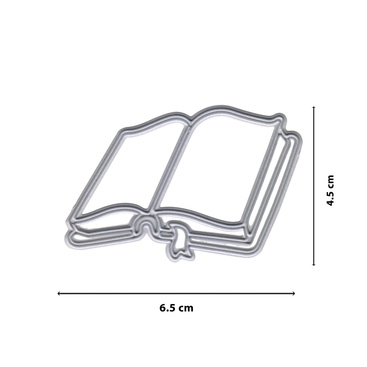 Die Stanzschablone Offenes Buch mit Schleife (6,5 x 4,5 cm) von Stanzenshop.de eignet sich perfekt zum Karten veredeln oder um einen Hauch von Märchen Emotion in Ihre Bastelarbeiten zu bringen.