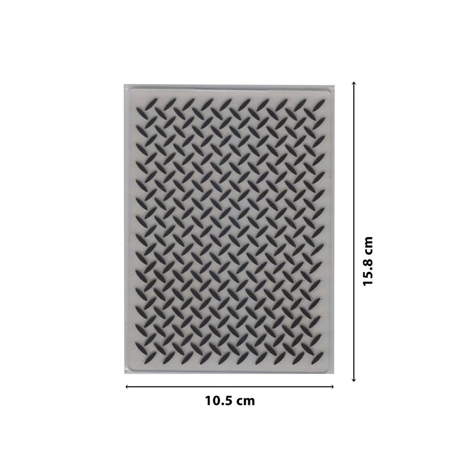 Größenangabe für Embossing Folder Metallplatte Struktur