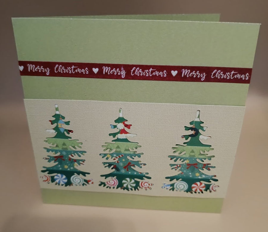 Größenangabe für Stanzschablone: Einzelner Tannenbaum
