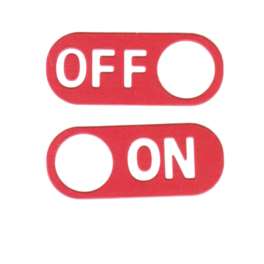 Stanzschablone Schalter Set ON OIFF