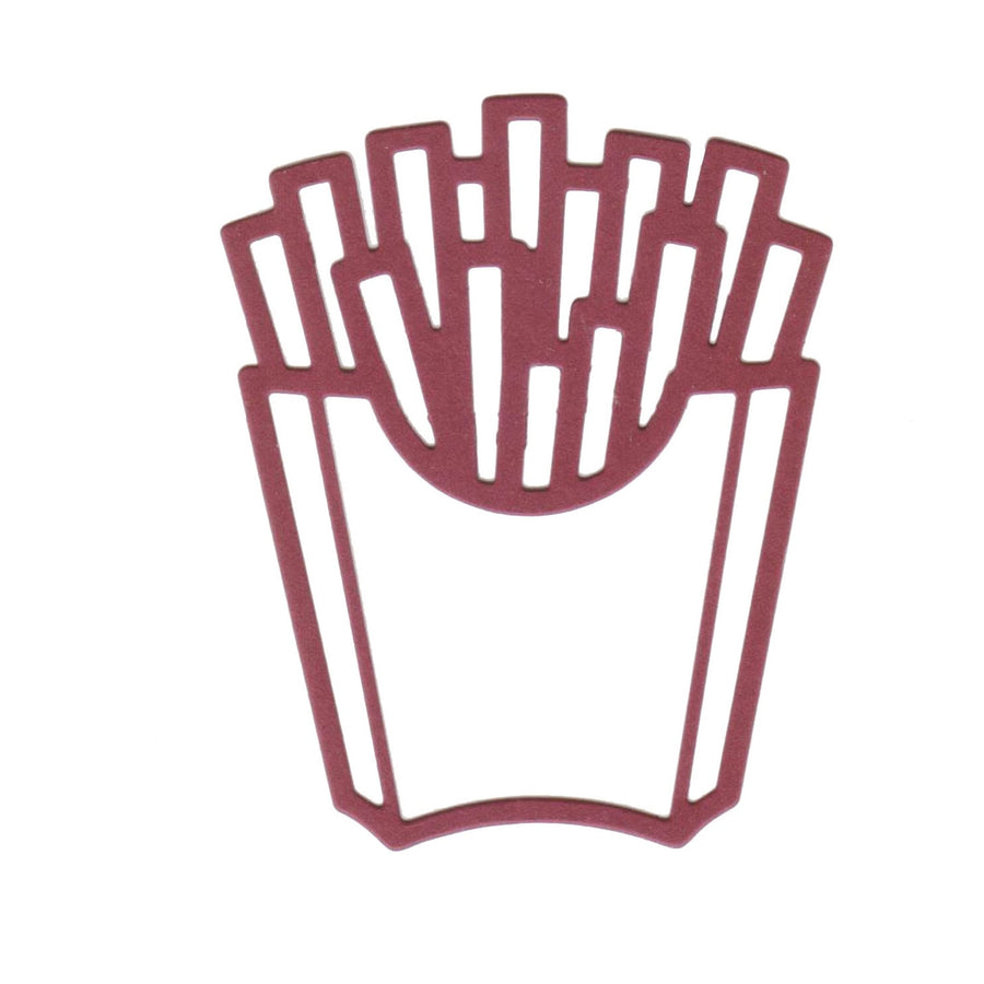 Stanzschablone Pommes frites Schachtel