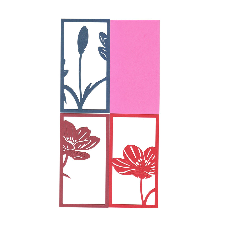 Größenangabe für Stanzschablone Blumen-Paneele Set 3-teilig
