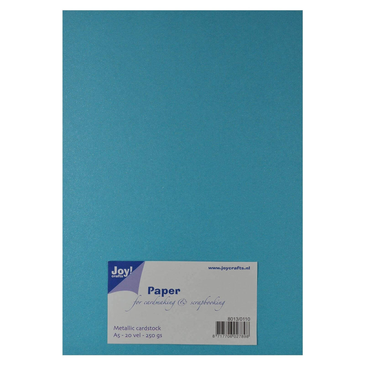 Joy!Crafts Papierset A5 20 Blatt metallic Blue