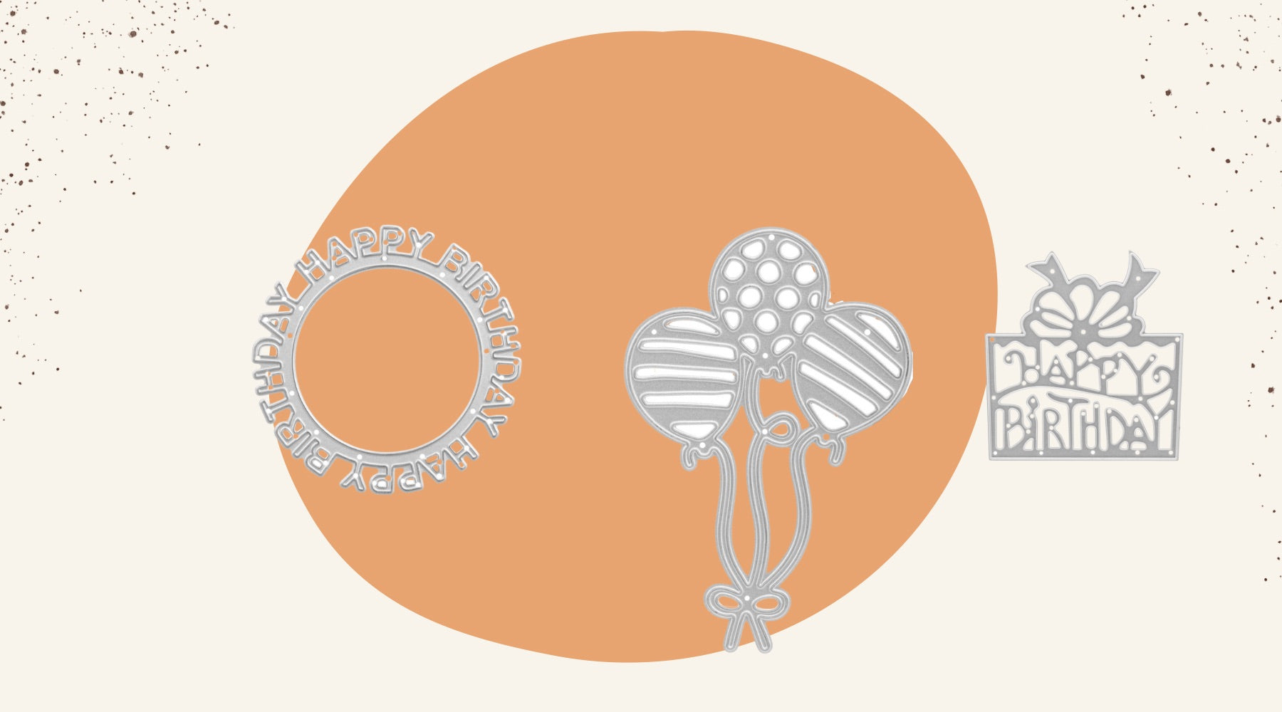 Eine Geburtstagskarte mit Luftballons und Luftballons.