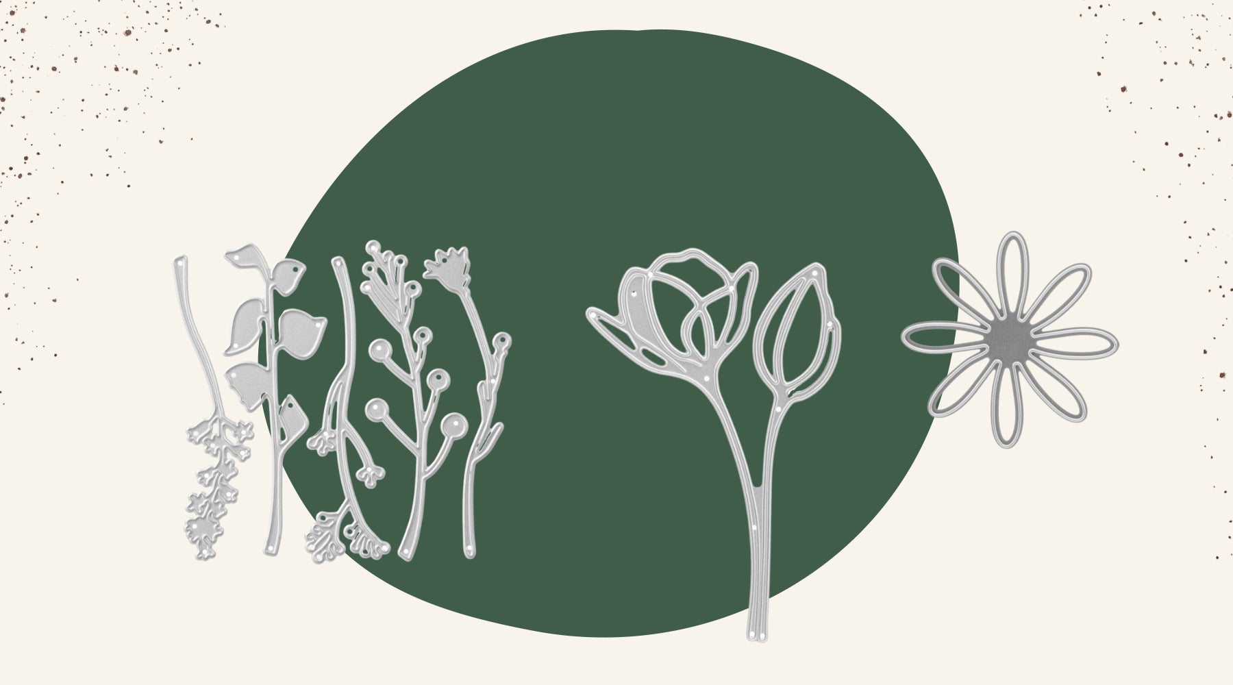 Eine Zeichnung eines Kreises mit einem Blumenstrauß darin.