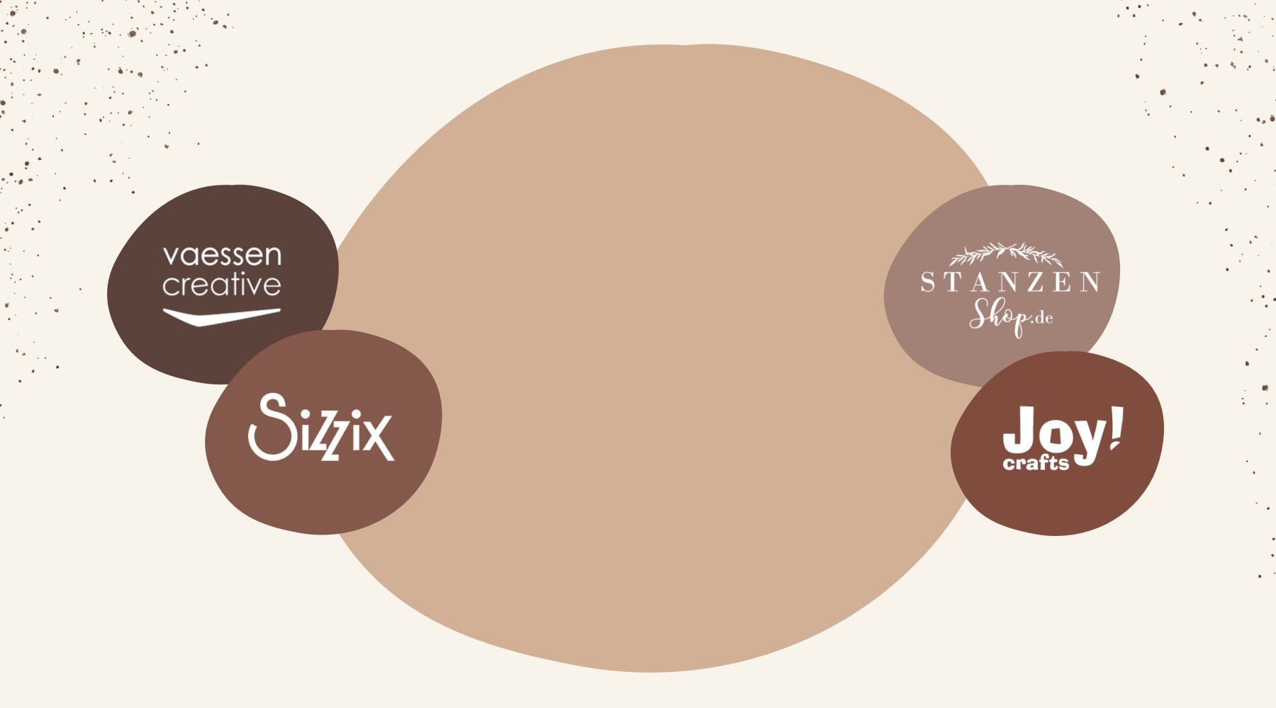 Ein Kreis mit den Worten klug, kreativ, Freude und klug.