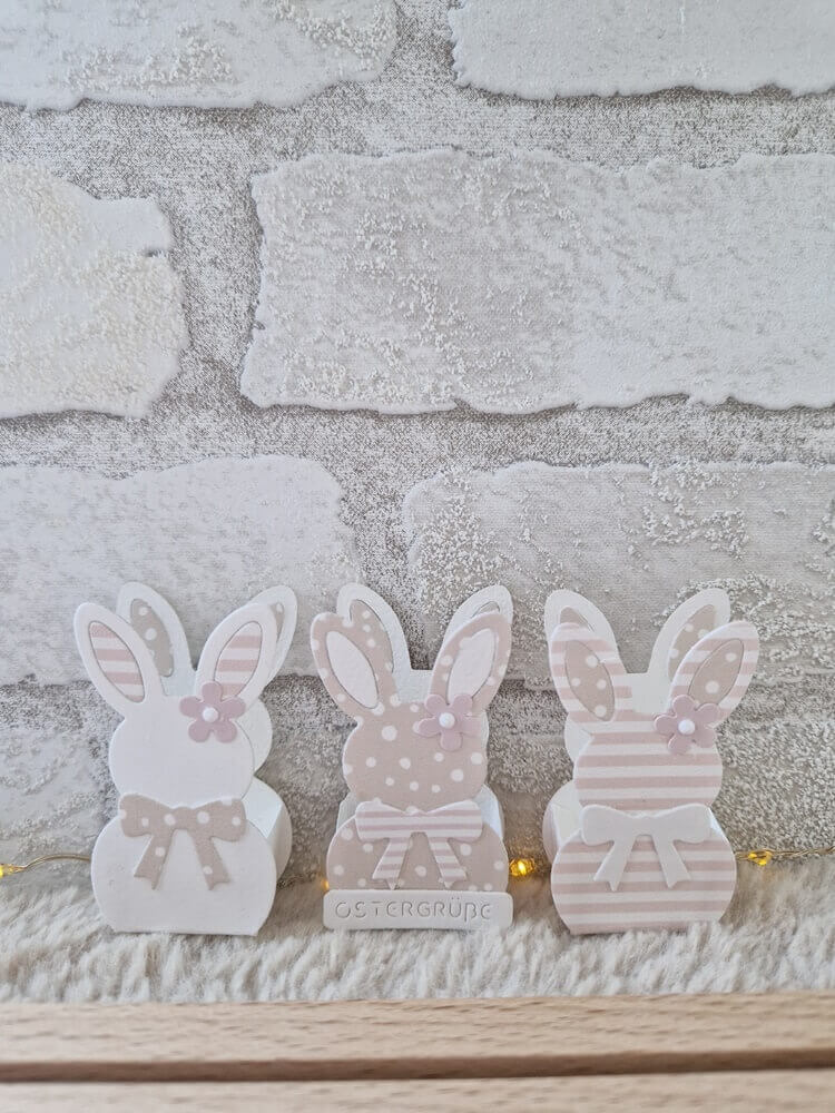 Inspiration Stanzschablone Aufsteller Osterhase