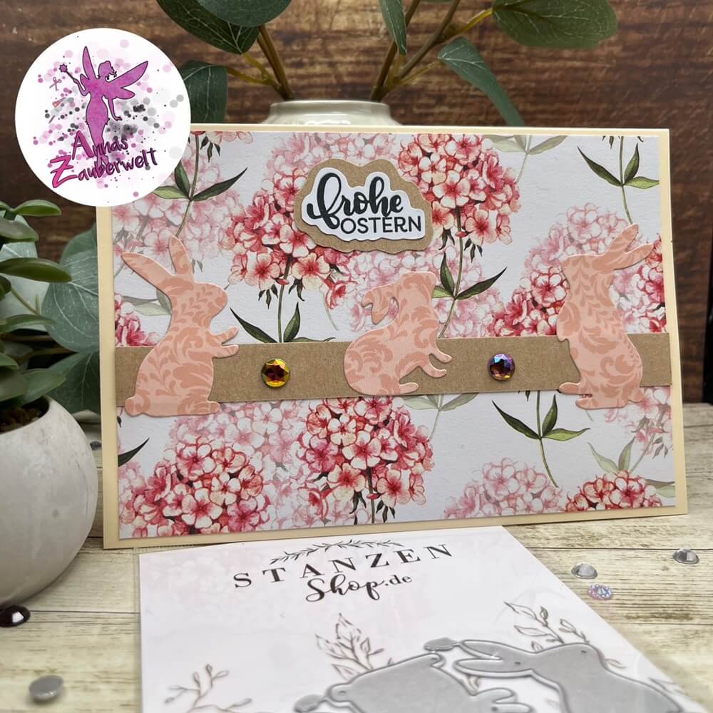 Inspiration Stanzschablone: Drei verschiedene Kaninchen