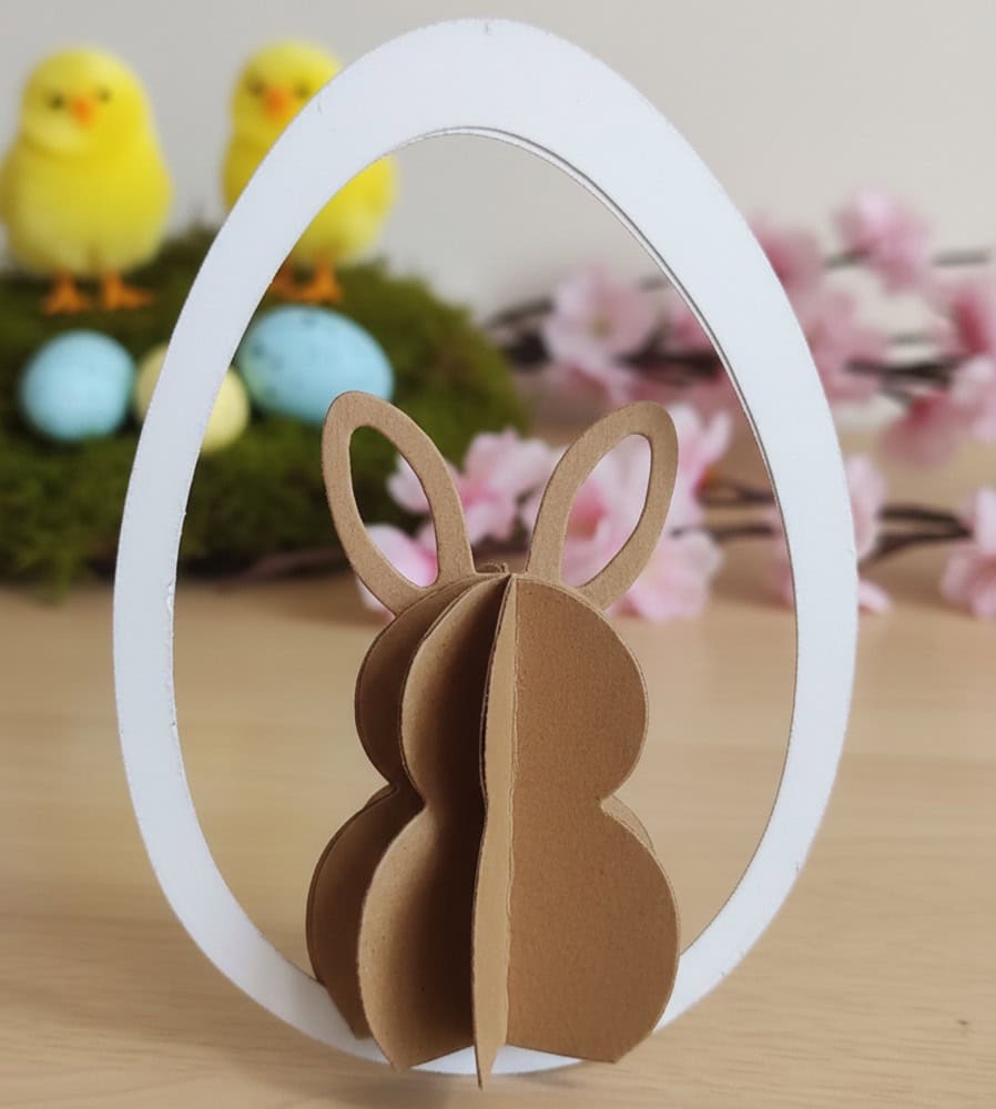 Inspiration Stanzschablone Aufsteller Osterhase