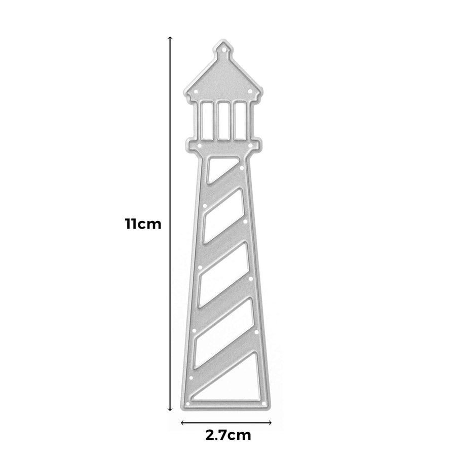 Größenangabe für Stanzschablone Großer Leuchtturm