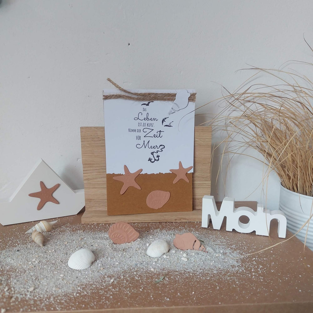 Inspiration Stanzschablone Zwei Muscheln und zwei Seesterne