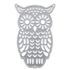 Die Stanzenshop.de Stanzschablone: Eule mit abstehenden Ohren erstellt detaillierte Augen-, Schnabel- und Körperausschnitte - ideal zum Basteln oder Scrapbooking.