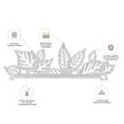 Die "Stanzschablone: Reihe aus Blättern" von Stanzenshop.de zeichnet sich durch präzise Blattmotive, scharfe Kanten, langlebiges Premium-Metall und Bastelkompatibilität aus - ideal für Scrapbooking-Projekte. Deutsche Texte und Piktogramme unterstreichen die hohe Qualität.