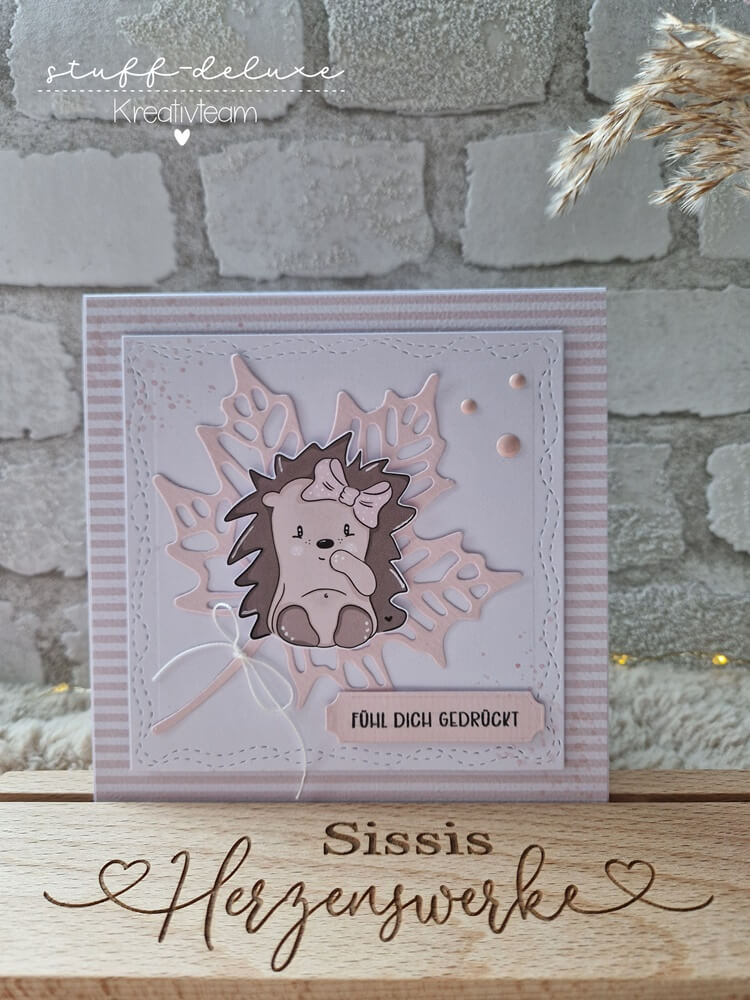 Inspiration Stanzschablone: Blatt mit Muster