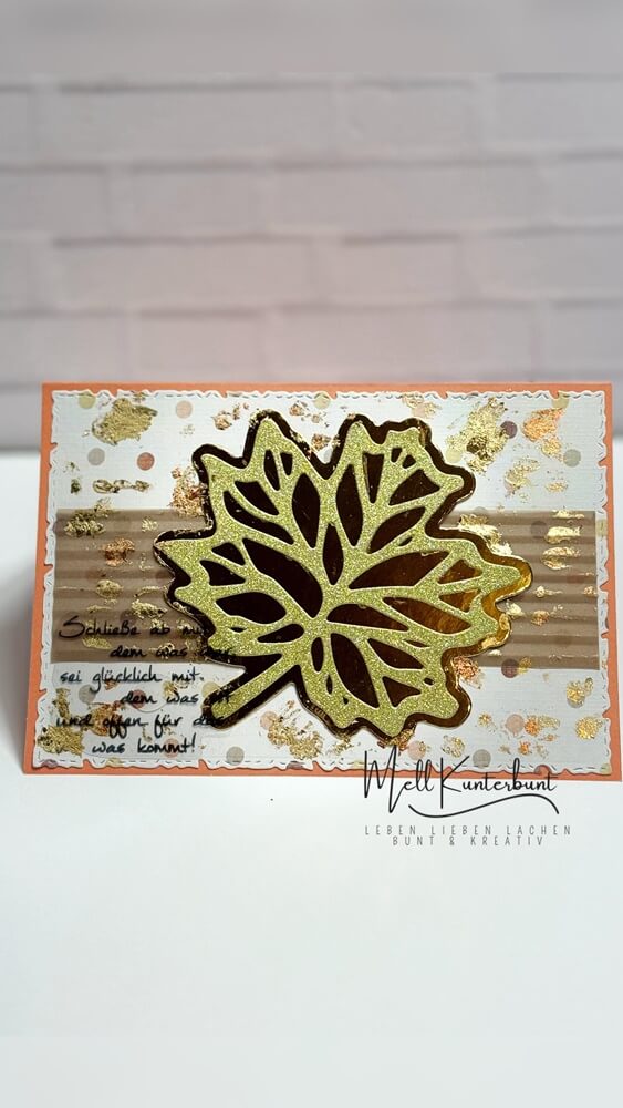 Inspiration Stanzschablone: Blatt mit Rahmen