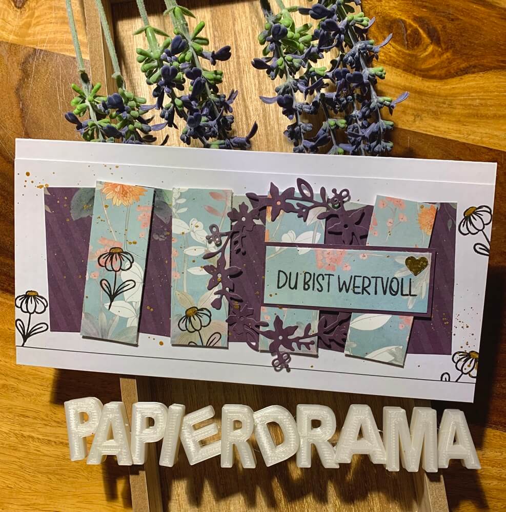 Inspiration Stanzschablone Blumenkranz