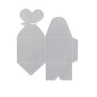 Die Stanzschablone "Schachtel mit Schmetterlingsverschluss" von Stanzenshop.de ist eine transparente Schablone mit geometrischen Formen und Faltlinien - ideal zum Basteln von Gastgeschenken oder als quadratische Schachtel Stanze.