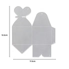 Eine Stanzschablone von Stanzenshop.de, "Stanzschablone: Schachtel mit Schmetterlingsverschluss", flach und mit den Maßen 12,2 cm hoch x 11,5 cm breit, ideal zum Basteln von dekorativen Schachteln mit Schmetterlingsverschluss.