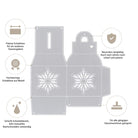 Die Stanzschablone: Schachtel mit Prägung von Stanzenshop.de ist eine graue Metallstanze mit floralem Design, langlebig und präzise, mit scharfen Kanten. Kompatibel mit den meisten Stanzmaschinen - perfekt zum Basteln von Schachteln oder kreativen Gastgeschenken.