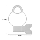 Die Stanzschablone Bastelset Handtasche von Stanzenshop.de ist 13,7 cm hoch × 11 cm breit - perfekt für Scrapbooking oder als Stanzschablone für Ihr nächstes Handtasche Bastelset-Projekt.