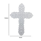 Die Stanzschablone Großes Kreuz von Stanzenshop.de zeichnet sich durch filigrane Muster aus und ist 12,6 cm x 9,1 cm groß - perfekt für Basteln oder Kartenherstellung.