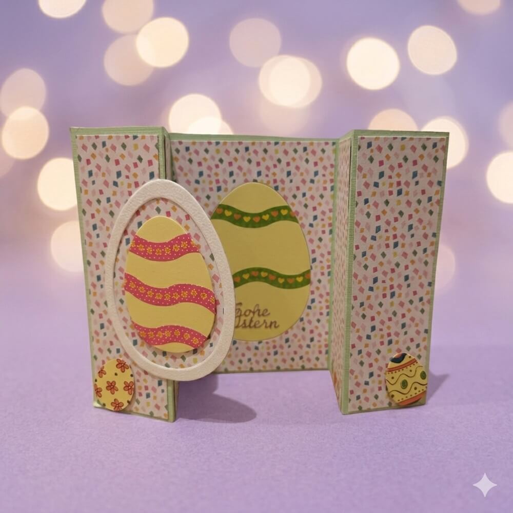 Inspiration Stanzschablone Ostereier mit Hase