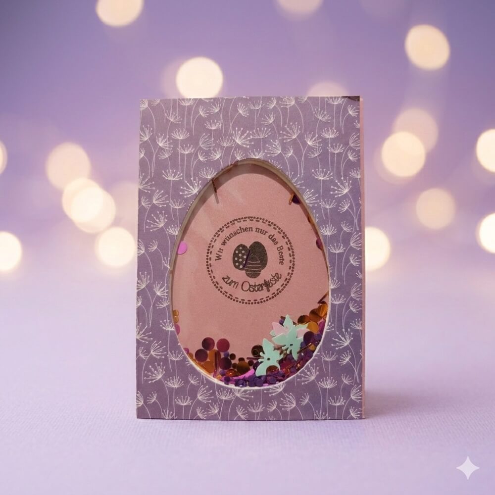 Inspiration Stanzschablone Ostereier mit Hase