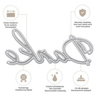 Stanzschablone: Schriftzug Danke von Stanzenshop.de in eleganter deutscher Schrift. Präzise und langlebig - ideal zum Gestalten von Dankeskarten, kompatibel mit gängigen Stanzmaschinen.