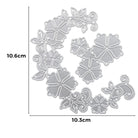 Stanzschablone: Blumenrand von Stanzenshop.de (10,6 x 10,3 cm) bietet eine geschwungene Blumen- und Blatt-Metallstanze - ideal für Bastelprojekte und um Ihren Scrapbooking-Kreationen Eleganz zu verleihen.