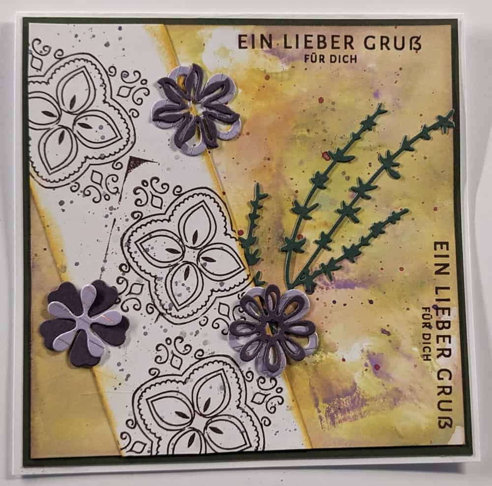 Inspiration Stanzschablone: Blümchen