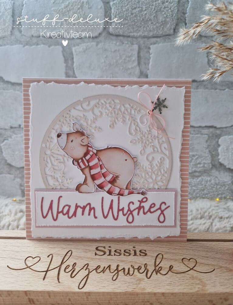 Inspiration Stanzschablone: Schneekristalkreis
