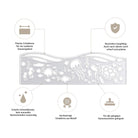 Die Stanzschablone: Meeresband von Stanzenshop.de bietet präzise, langlebige Formen zum Thema Meer - perfekt für Scrapbooking und Bastelprojekte. Hochwertig und scharf, ist sie mit den meisten Maschinen kompatibel.