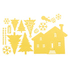 Die Stanzschablone "Haus mit Tannen" von Stanzenshop.de stanzt Haus- und Tannenmotive - ideal für Scrapbooking oder Bastelprojekte.