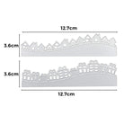 Die Stanzschablone: Geschenke/Häuserwelle von Stanzenshop.de enthält zwei 12,7 x 3,6 cm große Metallstanzformen - eine mit Häusern, eine mit Geschenken - ideal für die Dekoration Ihres Zuhauses oder zum Basteln von Geschenkanhängern.