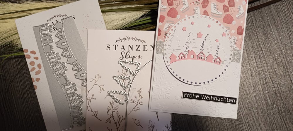 Inspiration Stanzschablone: Geschenke/Häuserwelle
