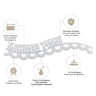 Die Stanzschablone: Happy Birthday Wimpel von Stanzenshop.de überzeugt durch Präzision, Haltbarkeit und Qualität-ideal zum Basteln von Geburtstagskarten und perfekt abgestimmt auf Wimpel-Deko für kreative Projekte.