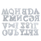 Die Stanzenshop.de Stanzschablone: Blumenalphabet verfügt über verschnörkelte Metall-Alphabetstempel mit dekorativen Blumenausschnitten, die in vier Reihen angeordnet sind - ideal für die Gestaltung personalisierter Botschaften.