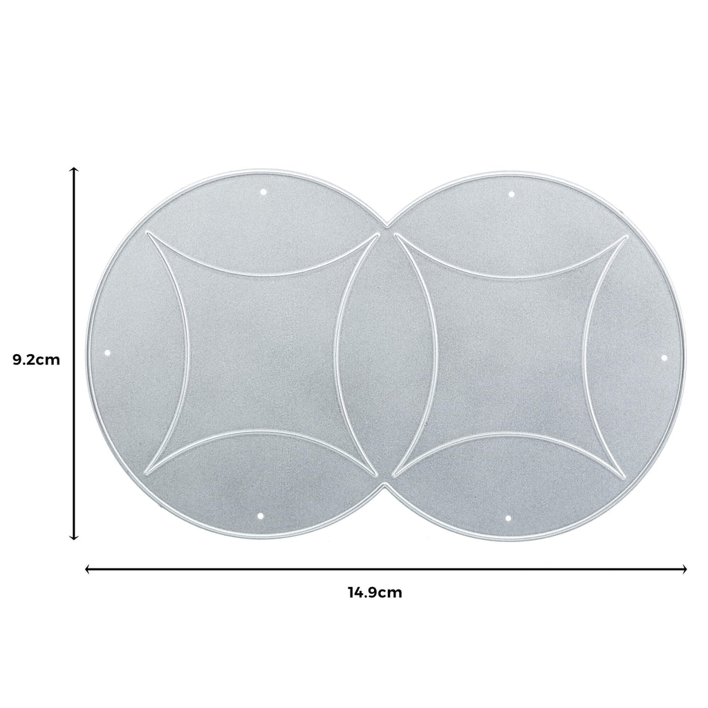 Zweiteiliges Silikon-Tischset mit Saugfunktion und den Maßen 9,2 cm x 14,9 cm, ideal als Stanzschablone: Kissenschachtel von Stanzenshop.de.