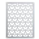 Die rechteckige Stanzenshop.de Stanzschablone: Kleine Schmetterlinge bietet Reihen von Schmetterlingsausschnitten - ideal für Scrapbooking und kreative Bastelprojekte.