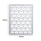 Die Stanzenshop.de Stanzschablone: Kleine Schmetterlinge ist eine rechteckige Metallstanze mit mehreren Schmetterlingsformen, ideal für Scrapbooking und Basteln. Sie misst 13,9 cm hoch und 10,9 cm breit.