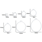 Die Stanzschablone: Luftballons in 7 Größen von Stanzenshop.de bietet Ballonstanzen von 1,9cm x 2,2cm bis 8,9cm x 11,6cm, ideal für Scrapbooking oder das Basteln von einzigartigen Geburtstagskarten.