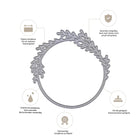 Die Stanzschablone Kranz mit Zweigen von Stanzenshop.de überzeugt durch filigranes Design und hochwertige Verarbeitung - ideal für detailreiche Bastelprojekte.