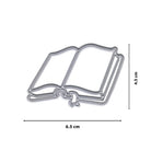 Die Stanzschablone Offenes Buch mit Schleife (6,5 x 4,5 cm) von Stanzenshop.de eignet sich perfekt zum Karten veredeln oder um einen Hauch von Märchen Emotion in Ihre Bastelarbeiten zu bringen.