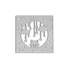 Die Stanzschablone Nachthimmel mit Katze von Stanzenshop.de zeigt ein Katzengesicht, Wolken, Sterne und Halbmonde im Kreis - ideal für Baby-Projekte oder zauberhafte Sternennächte zum Basteln.