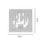 Die Stanzschablone Nachthimmel mit Katze von Stanzenshop.de zeigt Katze, Wolken, Sterne & Halbmonde - ideal für Sternennächte oder Baby-Projekte. Maße: 10,3 x 10,3 cm.