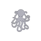 Die Stanzschablone Oktopus von Stanzenshop.de ist eine flache, metallische Schablone in Oktopusform - ideal für maritime DIY-Projekte oder kreative Meereswelten-Basteleien, präsentiert vor weißem Hintergrund.