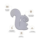 Die Stanzschablone Eichhörnchen mit buschigem Schwanz von Stanzenshop.de ist eine Metallstanze mit präzisen, haltbaren scharfen Kanten und hochwertiger Qualität - ideal für Scrapbook und Bastelideen.