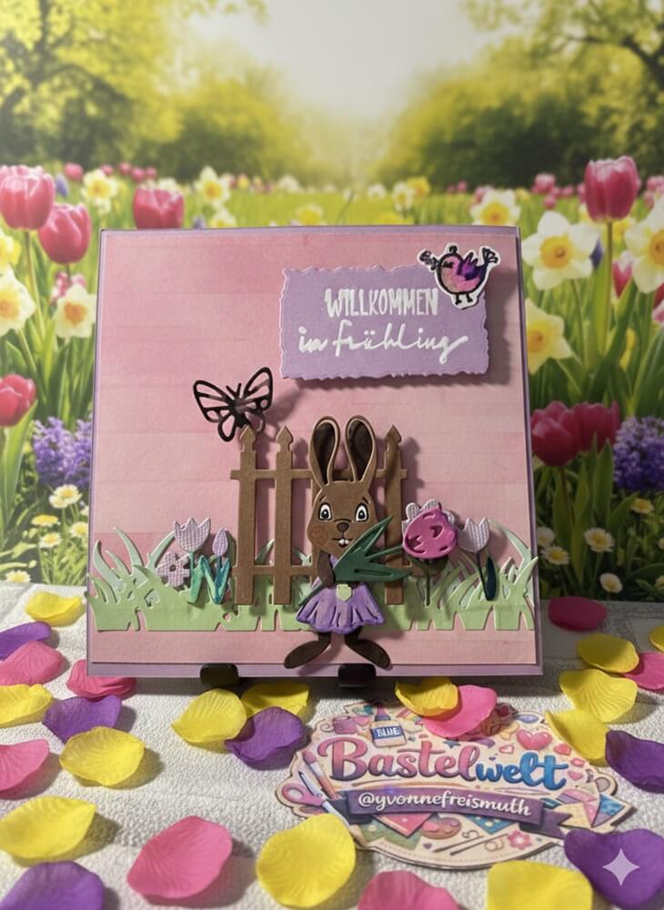 Inspiration Stanzschablone: Bastelset Osterhase