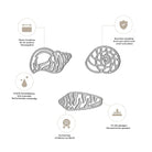 Die Stanzschablone Meeresmuscheln von Stanzenshop.de bietet drei präzise, scharfe und langlebige Metallschneidedies-perfekt für maritime DIY-Projekte und Deko-Ideen, kompatibel mit gängigen Stanzmaschinen.